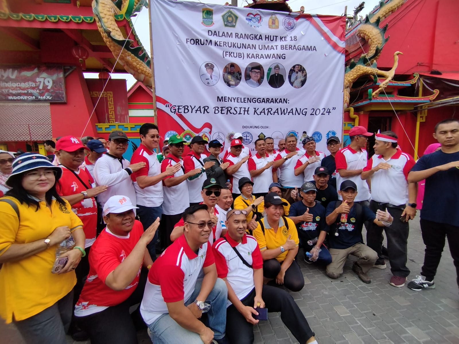 FKUB Kabupaten Karawang merayakan HUT ke-18 dengan menggelar Gebyar Bersih Karawang